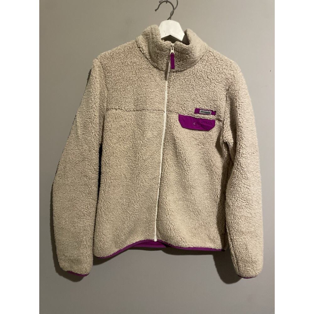 Columbia Mountainside Full‎ Zip Sherpa Fleece Women’s Size Large